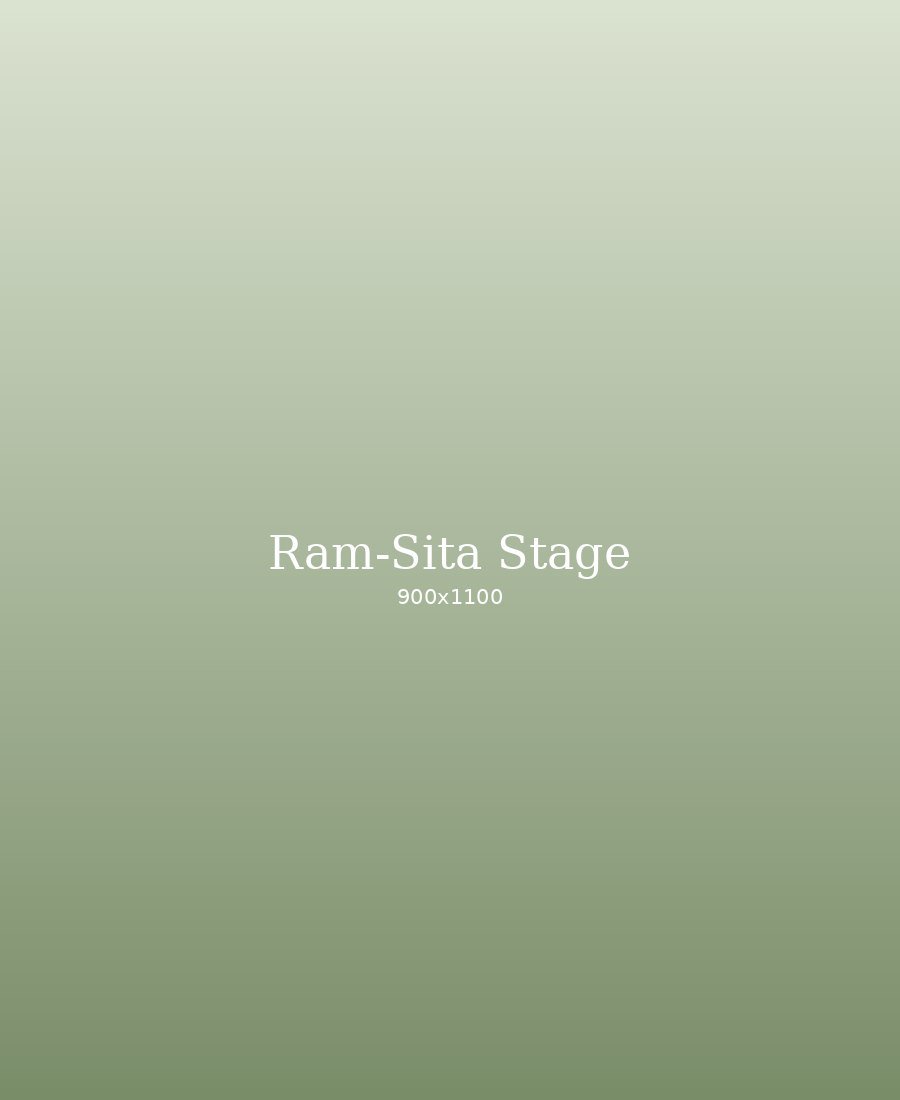 Ram Sita themed wedding stage