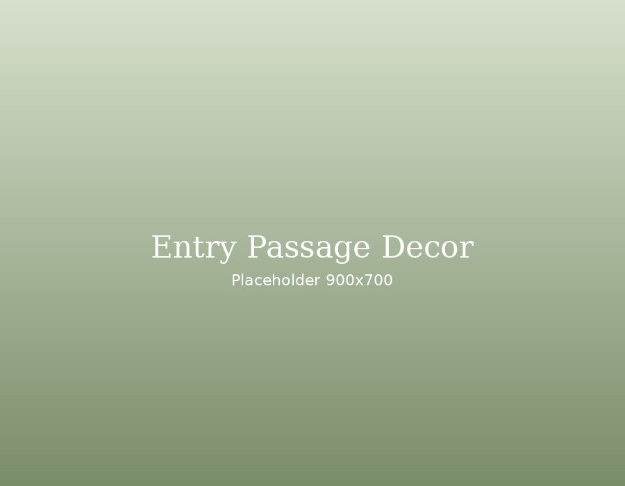 Entry passage decoration